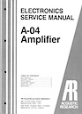 A-04 Amplifier Service Manual pg1