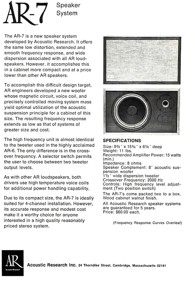 AR-7 Brochure Front