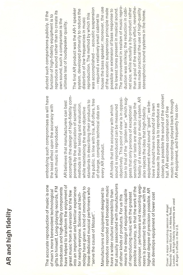ar hifi components late'60s page 2