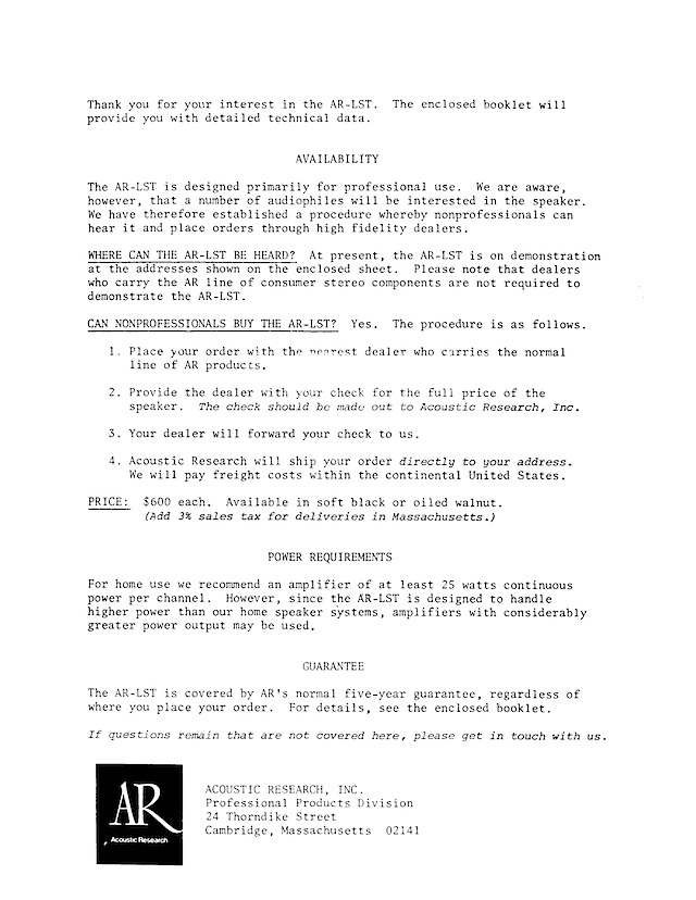 AR-LST_Information_-_Cover_Letter_for_AR-LST_Booklet