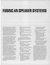 Fusing AR Speaker Systems (1977) pg1